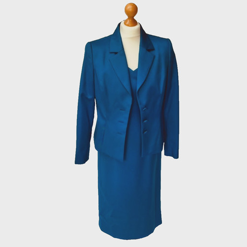 Blue piece dress jacket - blue, 2-piece