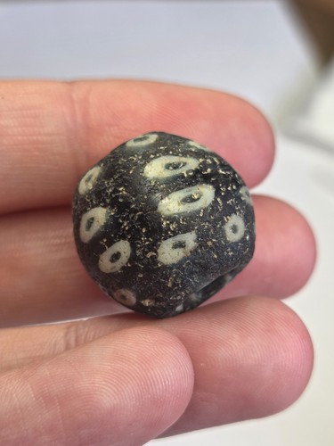 Ancient glass eye bead - ancient,