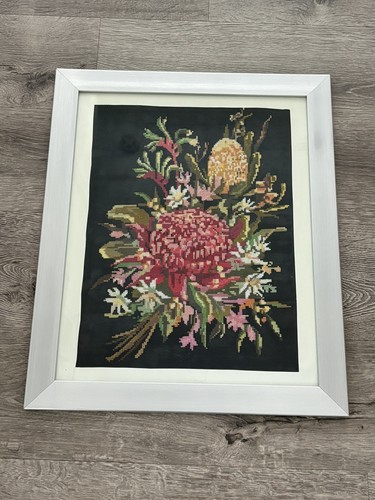 Framed vintage country threads - vintage,