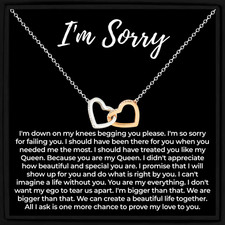 I'm Sorry Gift Necklace for