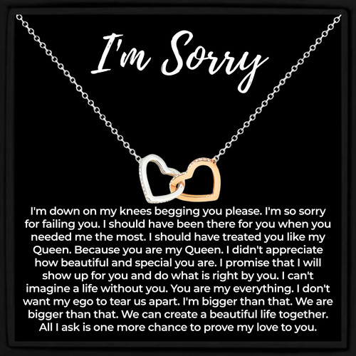Sorry gift necklace for - sorry,