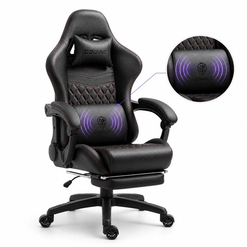 Black massage office chair - office,