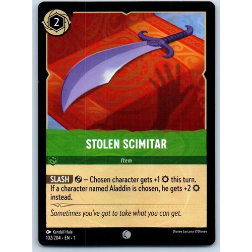Stolen scimitar 102 - stolen, disney