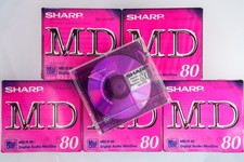 Sharp 80-Min MD Lot - 5 SEALED