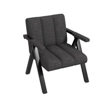 COSTWAY Oversized Accent Chair Comfy Reading Chair with Metal Frame-Gray