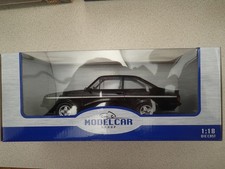 Model Car Group MCG18405 1:18 Ford Escort MKII RS2000 LHD Black Factory Sealed