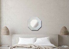 White Octagon Mirror