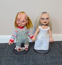 Sideshow Collectibles Chucky & Tiffany 14” Figures Bride Of Collectible Dolls