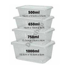 100 x Plastic Containers &