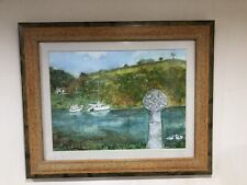 St Justin Roseland  Cornwall 20th Century signed Original Water colour Painting