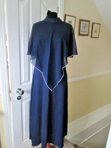 Dark blue vintage 1970 maxi - blue, 1970's