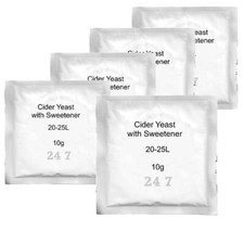 5x Cider Yeast with sweetener
