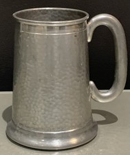 Argent Pewter Beer Tankard Number 1601 Old Vintage Lead Free Mancave Bar Pub Ale