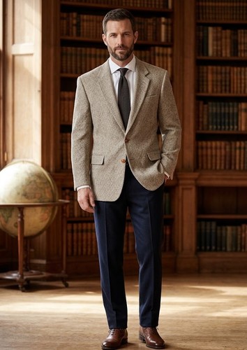 Harris tweed mens pure wool - tweed,