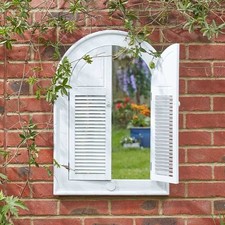 White shutter garden - white,