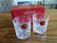 PAIR of BOXED WEBB CRYSTAL