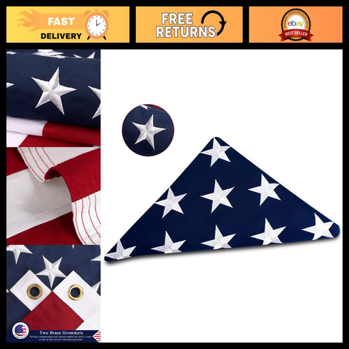 American burial flag 5x9 - burial, 5x9.5