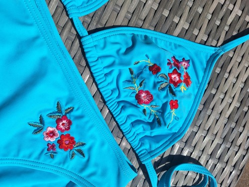 Monsoon turquoise flower - turquoise,