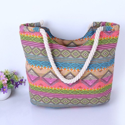 Canvas summer beach tote - beach,