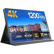 UPERFECT 16" 3840x2160 4K Portable Monitor Gaming Monitor PC Screen Display