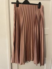 Zara Oyster Pink Pleated Skirt