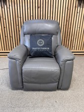 La-Z-Boy Paris Power Recliner Armchair, Leather, Grey