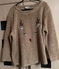 Primark Beige Reindeer Pyjamas