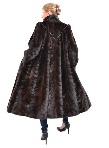 Us5134 real mink fur coat - fur,