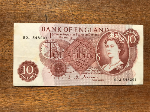 Bank england ten shilling - bank,
