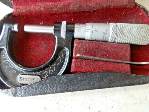 Starrett micrometer no - 1",