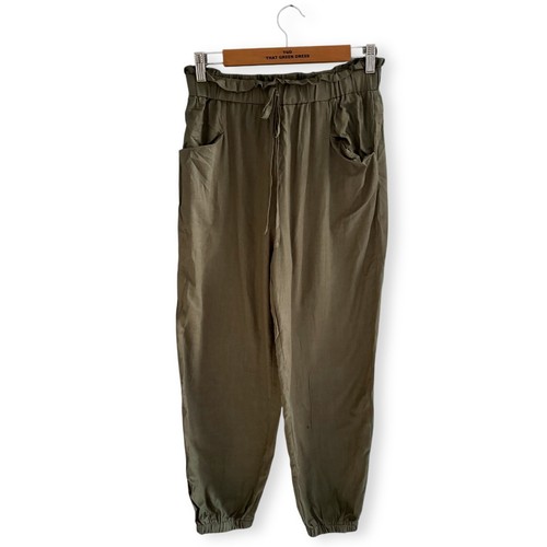 Ladies khaki paperbag - ladies,