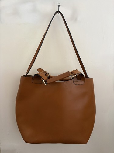 Zara buffalo leather tote - leather,