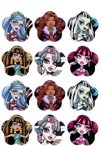 Monster high fairy cake - 24,