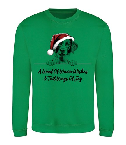 Brittany spaniel christmas dog - christmas,