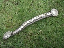 ANTIQUE DRIVING BRIDLE - ROSETTES ON STRAP / CHAIN - HORSE BRASS HARNESS