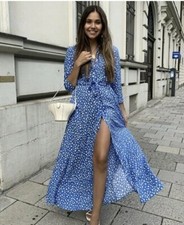 ZARA Blue Marilyn Shirt Dress