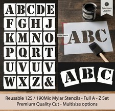 Alphabet Letter Stencils Set