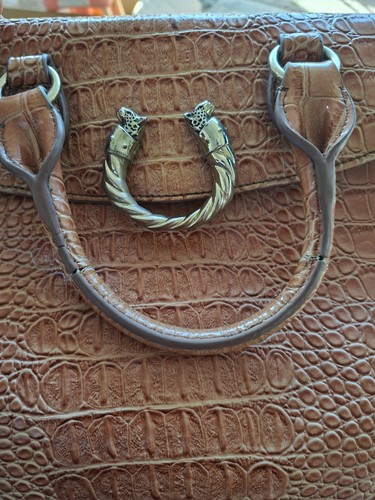 Roccobarocco leather handbag - roccobarocco,