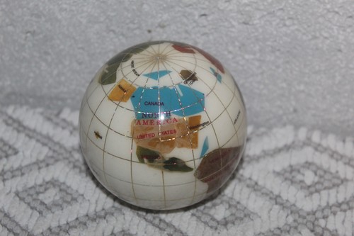 Vintage semi precious globe - precious,