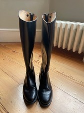 Regent Grafton Ladies Leather Riding Boots Size 4/37 Black/Excellent Condition