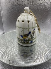 POMANDER SHAPED LIKE A BIRD CAGE CERAMIC VINTAGE NEW CONDITION