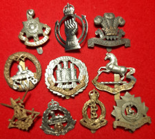 British Army Cap Badges Brass