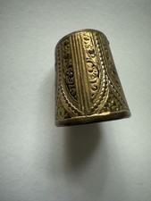 Vintage Art Nouveau Damascene Thimble