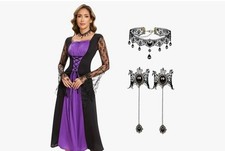 Ulikey Medieval Dress for Women, Gothic Clothing for Women Renaissance Dress XXL