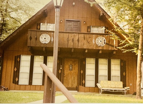 Vintage triangle boat house - vintage,