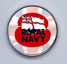 Royal Navy Poppy Lapel Badge