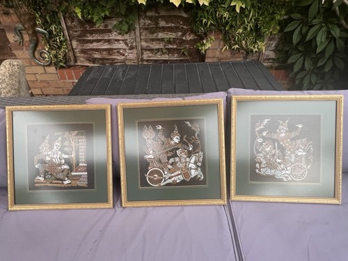 Vintage thai silk - thai, paintings