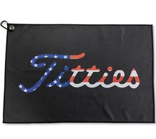 Black Funny Golf Microfiber
