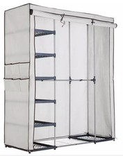 Argos Home Covered Metal Triple Wardrobe - Cream765/1658