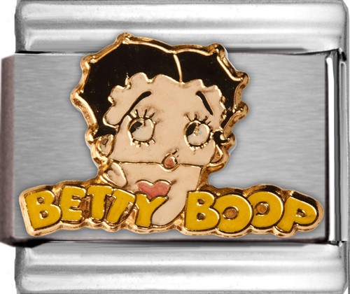 Betty boop logo italian charm - boop,